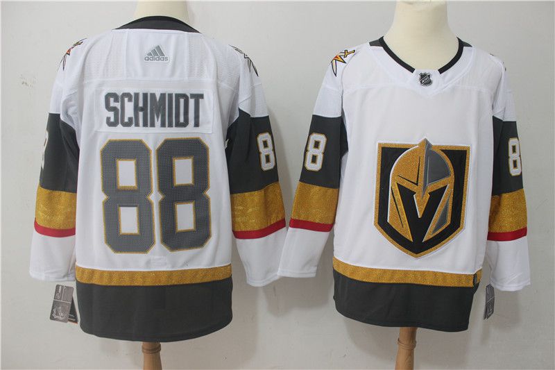 Men Vegas Golden Knights #88 Schmidt Fanatics Branded Breakaway Home White Adidas Jersey